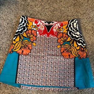 Floral Patterned Skirt - Multicolor